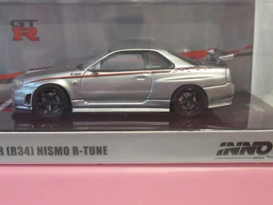 Inno64, Nissan Skyline GT-R (R34) NISMO R Tune, Silver 1:64 scale Factory Sealed - Picture 1 of 7