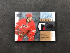 2015-16 UPPER DECK ICE NOAH HANIFIN ROOKIE FRESH THREADS PATCH GOLD #ed 2/10