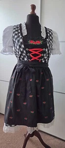 🌹Fuchs Tracht Dirndl schwarz kariert 46 2teil. chic TOP Zustand - Bild 1 von 6