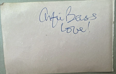 ALFIE  BASS  -  BUDDY  EBSEN   -  ACTORS  - AUTOGRAPHS Cover