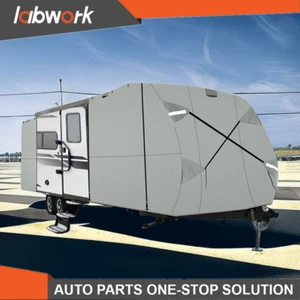 Labwork RV Trailer Cover 20'-22' Waterproof Camper Travel Trailer Cover 4-Ply - Picture 1 of 15