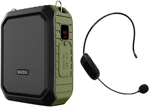 18W Portable Bluetooth Voice Amplifier with Headset Microphone – Waterproof Spea - Picture 1 of 15