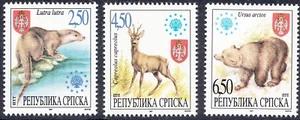 Bosnia - Rep. Srpska 1997 ☀ Fauna - Animals - Bear, Deer, Otter ☀ MNH** $5.78 - Picture 1 of 1