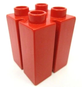 LEGO Duplo Red Brick 2x2x2 Vertical Grooves 41978 Set 3618 4694 4690 9125 3325 - Picture 1 of 1