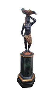 Maure Venitien Au Coquillage, Bois Sculpté, XIXème Siècle - Picture 1 of 18