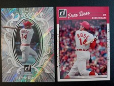 (2) 2023 Panini Donruss Silver Rapture Mr. 3000 Pete Rose # M3K-17, 259 Reds
