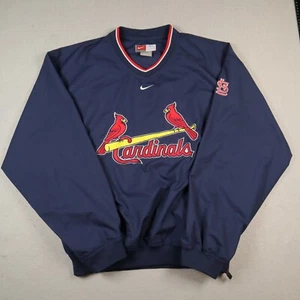 Nike St. Louis Cardinals Pullover Men Small Windbreaker Center Swoosh MLB Jacket - Picture 1 of 12