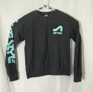 surfstyle mens medium Pullover lightweight gray green Gulf Shores Cotton Sweater - Picture 1 of 6