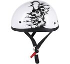 Skid Lid Helmets Original Born Wild Helmet (Medium, White)