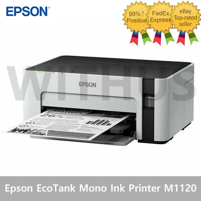 EPSON EcoTank M1120 Mono Ink Tank System Printer Wi-Fi 100V~240V Monochrome Ink= - Image 1 of 4