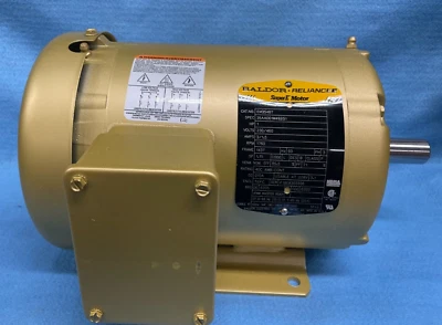 BALDOR RELIANCE EM3546T AC MOTOR 3 PHASE 1 HP 230/460V 3/1.5A - Image 1 of 4