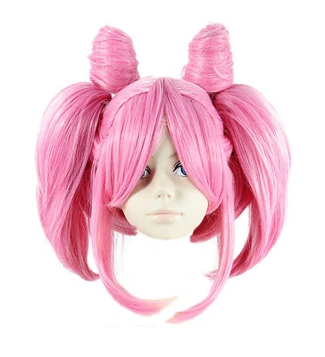 Fiesta de Halloween Cosplay Disfraz Accesorio Tsukino Chibiusa Pelucas con Gorra Elástica Foto 1 de 4