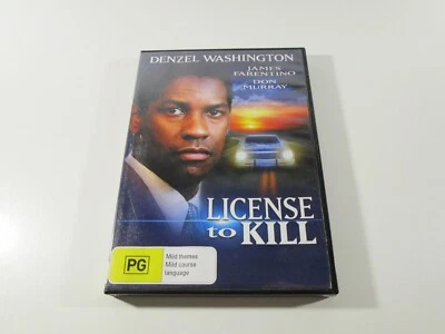 License To Kill DVD Region Free PAL Movie Denzel Washington James Farentino - Image 1 of 4