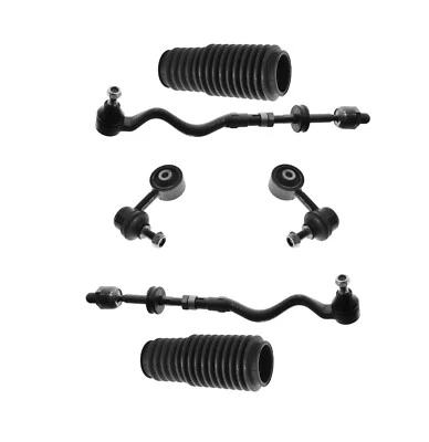 Tie Rod 6 Pc Complete Assembly and Stabilizer Bar Link Kit For Bmw 318i 318is - Image 1 of 4