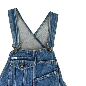 VTG Guess Georges Marciano Size Medium Blue Denim Work Bib Overalls USA 90s - Picture 1 of 11