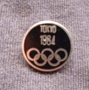 Orig. pin XVIII. Olympic Games TOKYO 1964 - Off.Logo / BLACK Edt. ! VERY RARE - Picture 1 of 2