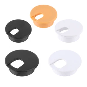 Office Desk Table Cable Fastener Computer Grommet Line Box Wire Hole Cover - Picture 1 of 14