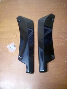 Universal Car Rear Bumper Fin Canard Splitter Diffuser Valence Spoiler Lip Black - Imagen 1 de 2