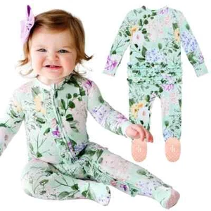 Posh Peanut Bamboo Baby Romper 6-9 months - Picture 1 of 4