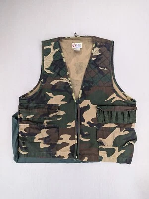Sports Afield Vest Mens XL Woodland Camo Hunting Outdoors Gorpcore Vintage - Image 1 of 4