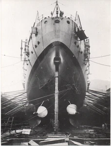CN 10 Nave da guerra CONTE DI CAVOUR-fascismo -Cartolina Mostra 1984 Economia - Bild 1 von 1