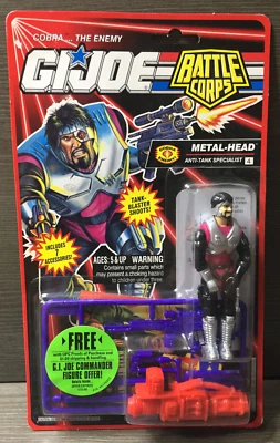 GI JOE METAL HEAD 1994 Battle Corps sin usar, en caja Hasbro Arah como nuevo en tarjeta sellada Foto 1 de 4