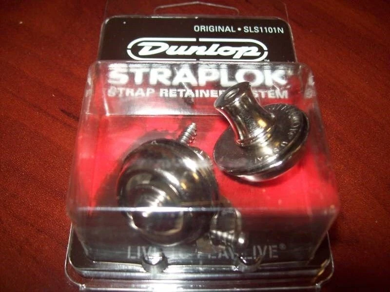 NOVO - Dunlop Original Straplok Strap Lock System - NÍQUEL, SLS1101N - Imagem 1 de 1