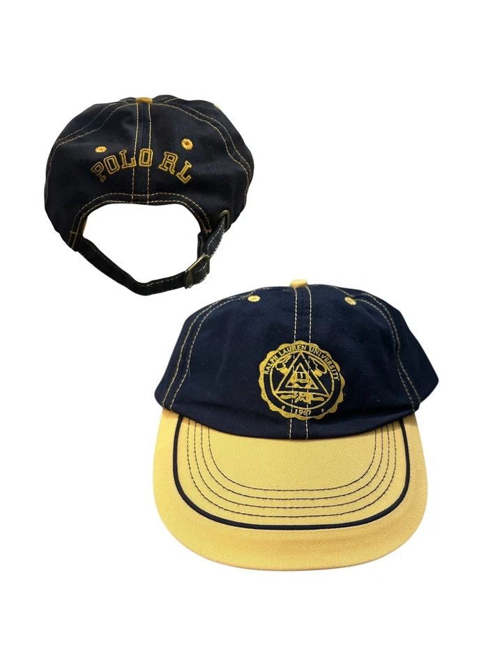 Chapéu Polo Ralph Lauren University bordado logotipo alça - Imagem 1 de 4