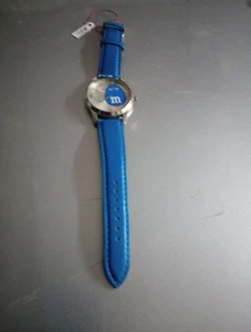 MM Watch Unisex 37mm Silver Tone Blue Dial With Box New Battery - Picture 1 of 1