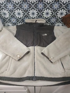 Women's Vintage North Face Polartec Thermal Pro Fleece Jacket Off White Size... - Picture 1 of 16