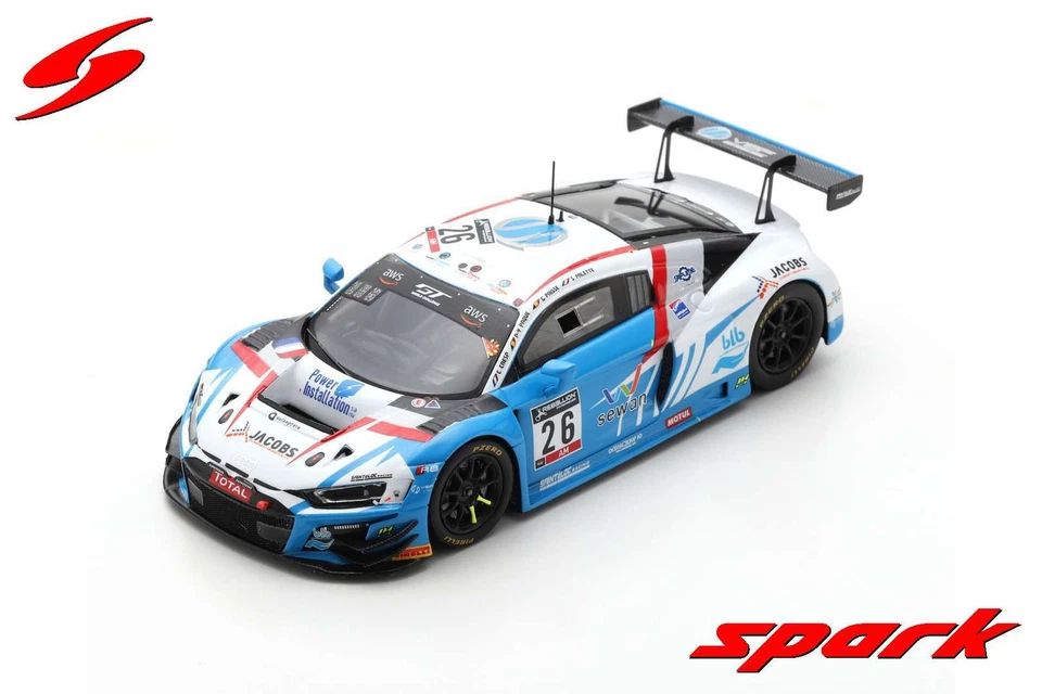 Spark SB409 1/43 Audi R8 Lms Gt3 No.26 Sainteloc Racing 24H Spa 2020 Limitato