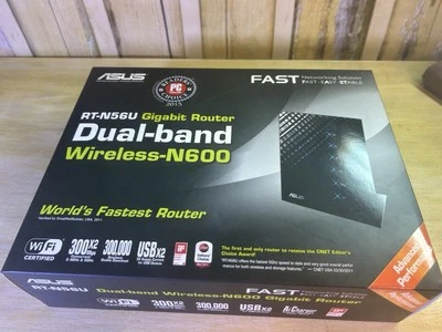 ASUS RT-N56U Dual-band Wireless N600 Gigabit Router Wi-Fi 802.11n - Image 1 of 4