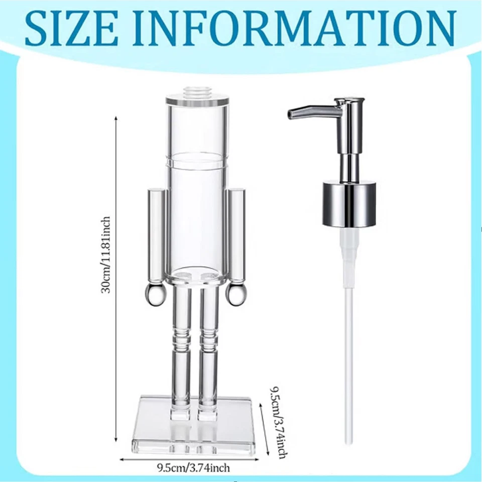 Cascanueces Dispensador de Jabón de Manos Botella Dispensadora de Jabón de Manos Recargable Regalo de Navidad Foto 1 de 4