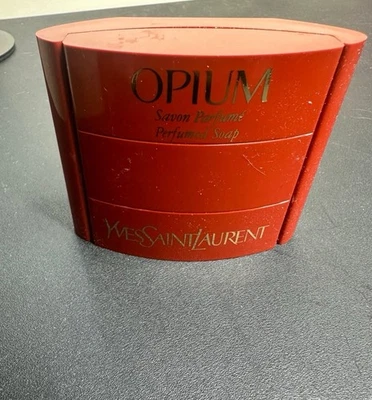 Jabón de baño corporal Opium Yves Saint Laurent YSL 3,3 OZ con estuche jabón perfumado DAÑO Foto 1 de 3