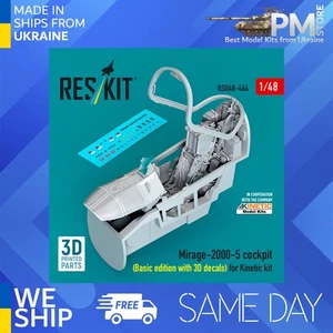 Reskit RSU48-0464 1/48 Mirage-2000-5 cockpit Basic edition 3D decals Kinetic - Picture 1 of 4