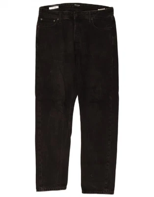 JACK & JONES Mens Chris Loose Jeans W32 L32 Black Cotton SV06 - Image 1 of 4