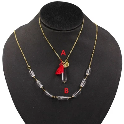 Collana con pietre preziose in argento massiccio 925 placcato oro sterling... - Immagine 1 di 4