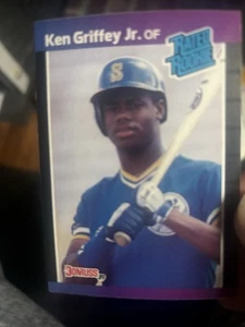 1989 Donruss - Rated Rookie Ken Griffey Jr #33 *Denotes Next to PERFORMANCE (RC) - Bild 1 von 2