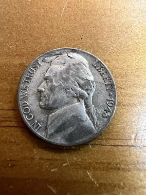 War Time Silver Nickel Lamination Error - Image 1 of 3