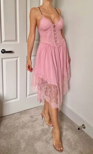 GUCCI Pink Lace Summer Dress Small -perfect Condition, new With Tags - Picture 1 of 14