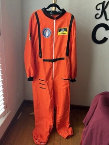 Astronaut Costume Adult Size XXL Orange Uniform Cosplay G9 - Picture 1 of 10