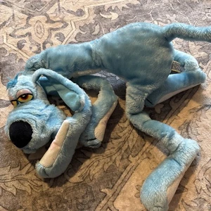 Vtg 1984 24" Large Foofur Blue Dog Phil Mendez Dakin Gangly Puppy Plush Toy - Picture 1 of 12