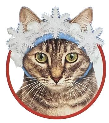 Holiday Cat Hat Snowflake & Snowball Cap - Image 1 of 3