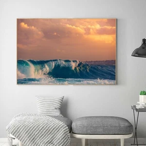 Love Bondi Beach Photo Australia Sydney Stretched Framed Canvas - Picture 1 of 15