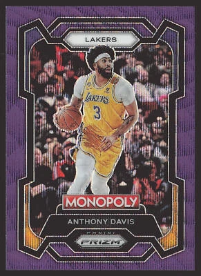 2023-24 Panini Prizm Monopoly #41 Anthony Davis Purple - Image 1 of 2