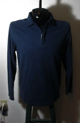 COLUMBIA Sportswear Blue Long Sleeve 1/2 Zip Jersey Polo Rugby Size M - Image 1 of 4
