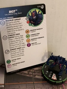 Marvel HeroClix Spider-Man Venom Absolute Carnage Riot 031b Uncommon Prime - Picture 1 of 1