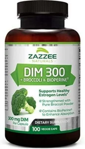 DIM Supplement 300mg Estrogen Blocker Hormone Balance Men Women 100 capsules - Picture 1 of 12