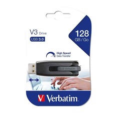 Verbatim V3 49189 Memoria Flash (USB 3.0, 3.1) Grigio - 128GB