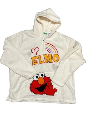 Sesame Street ELMO Quarter Zip Hoodie Fleece Womens's Size XL 2008 By Freeze - Image 1 of 4